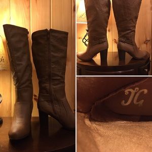 JG Beige Suede Boots